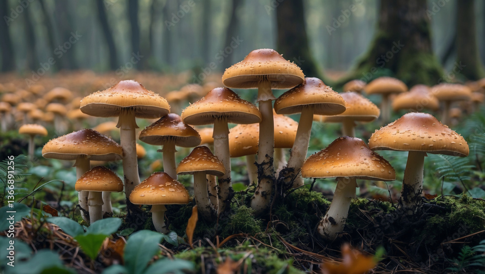Fototapeta premium mushrooms in the forest