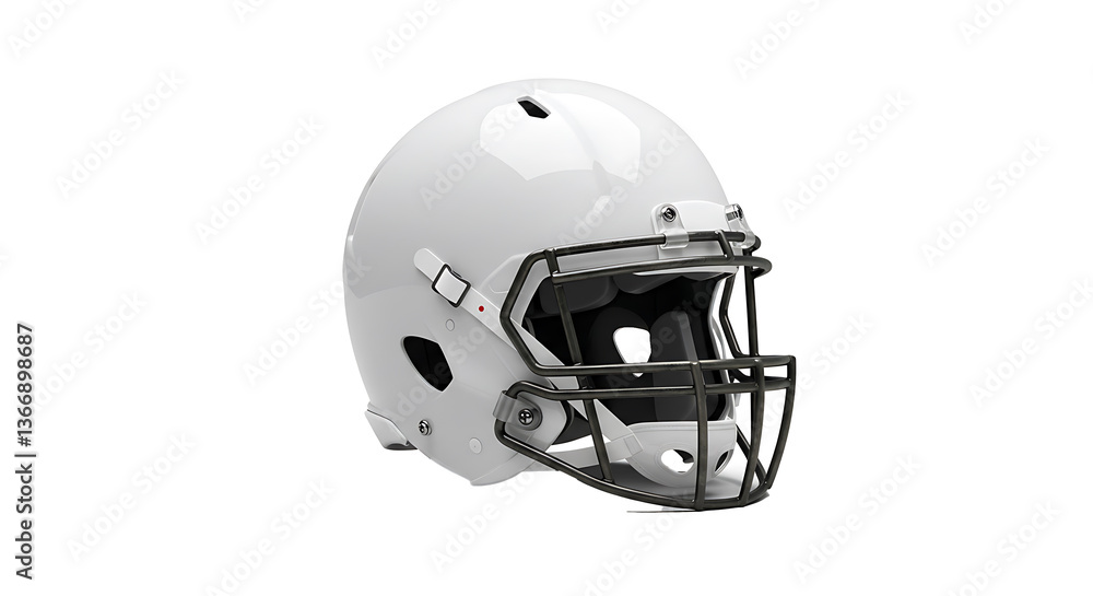 Naklejka premium american football helmet isolated on white