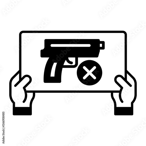 anti terrorism day black icon