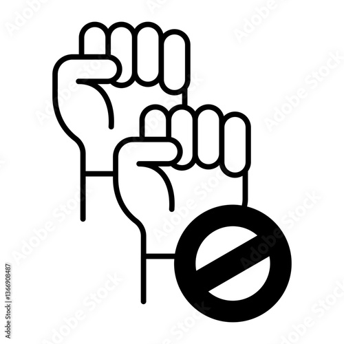anti terrorism day black icon
