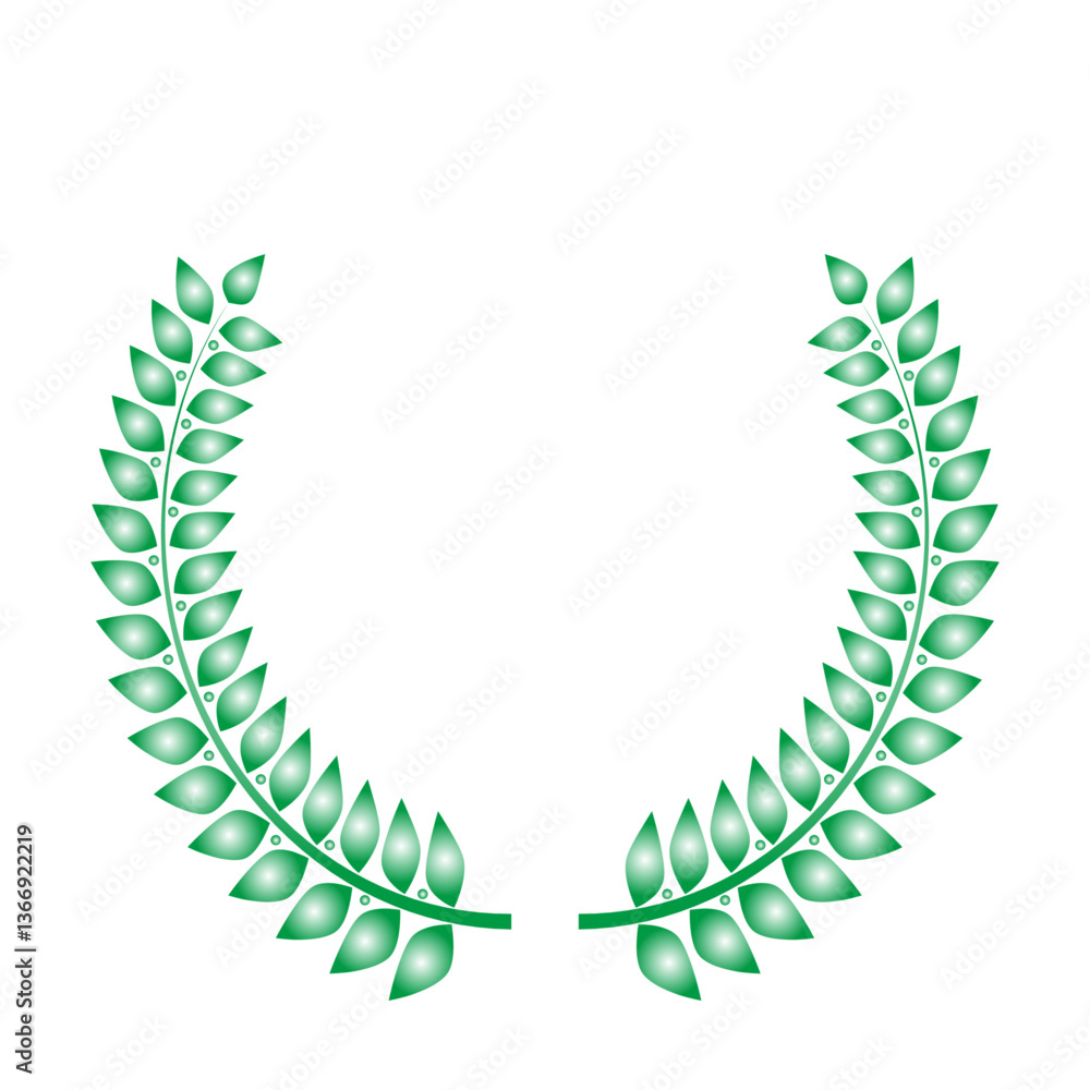 Obraz premium 月桂樹のシンプルなランキングフレーム_9