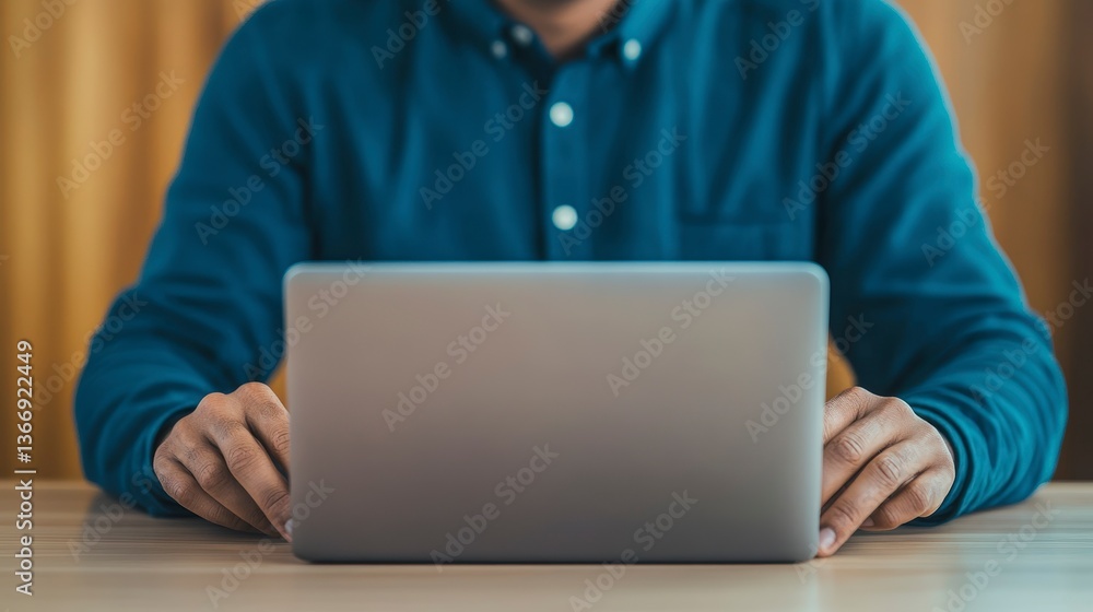Professional Indian Customer Service Specialist Managing Tasks on Laptop in Modern Office Setting Professional Indian Customer Service Specialist Managing Tasks on Laptop in Modern Office Setting