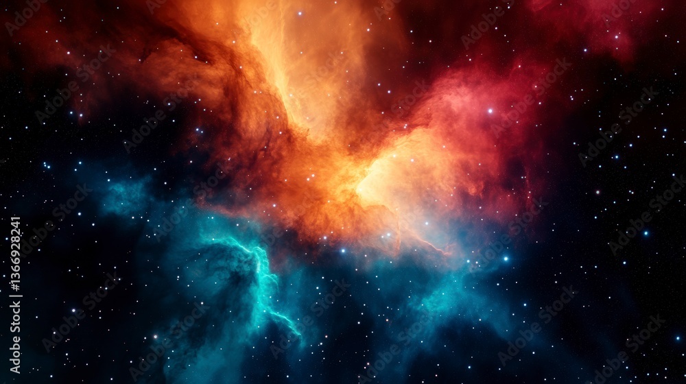 Stunning Distant Galaxy Cluster Shimmering in the Cosmic Void with Colorful Gas and Starlight Stunning Distant Galaxy Cluster Shimmering in the Cosmic Void with Colorful Gas and Starlight