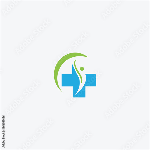 Medical health center icon logo