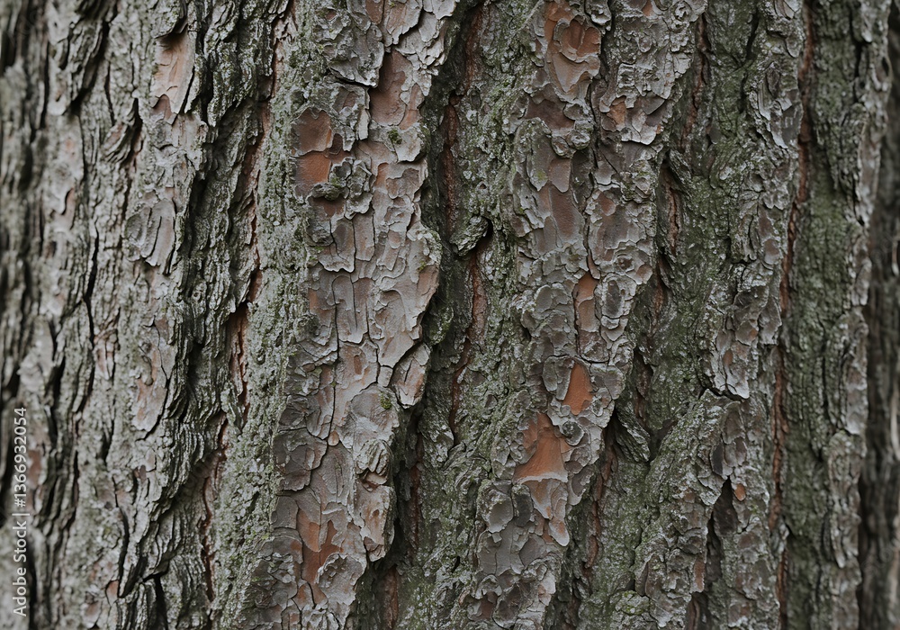 Fototapeta premium animated background featuring a close-up texture of tree bark, with subtle movements like the swaying of leaves in the wind