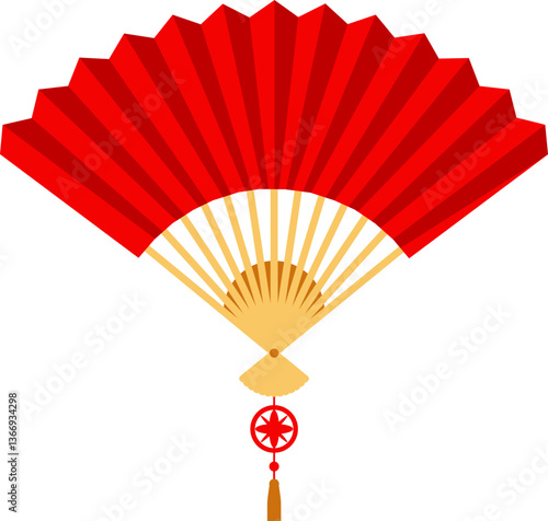 Chinese Hand Fan Illustration