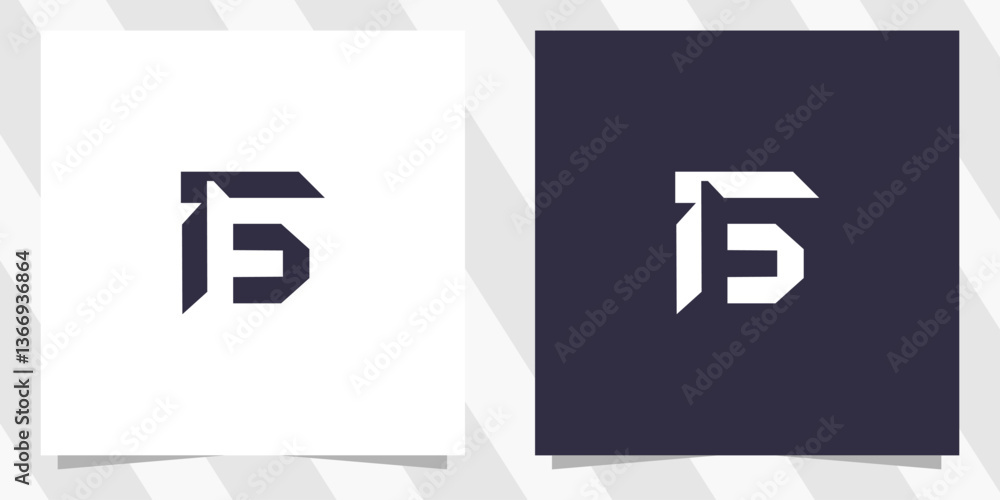Fototapeta premium letter f logo design vector