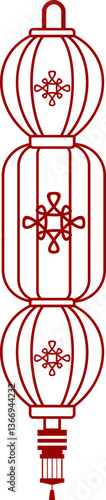Chinese Lantern Outline