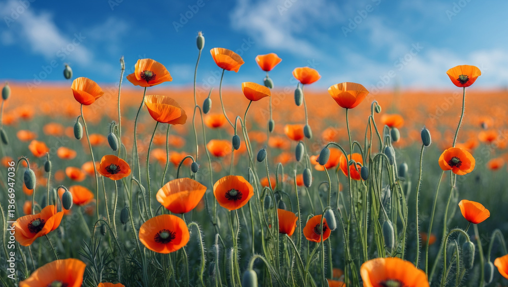 Obraz premium field of poppies