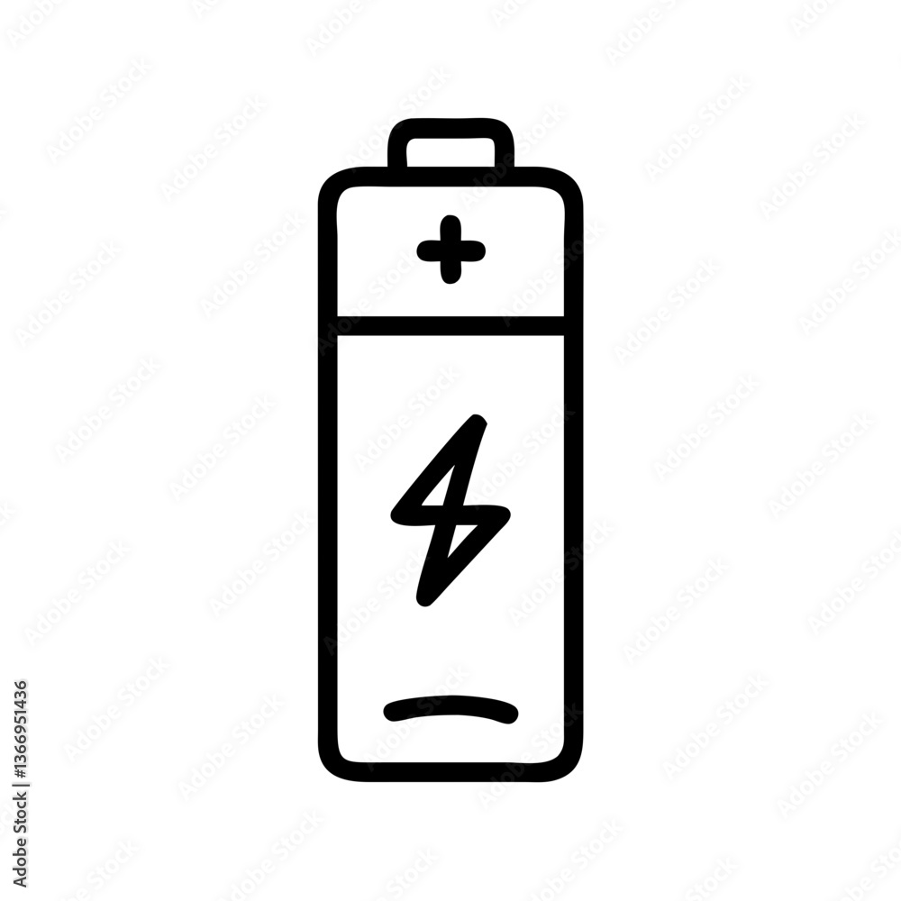 Battery Icon with Lightning Bolt Battery Icon with Lightning Bolt