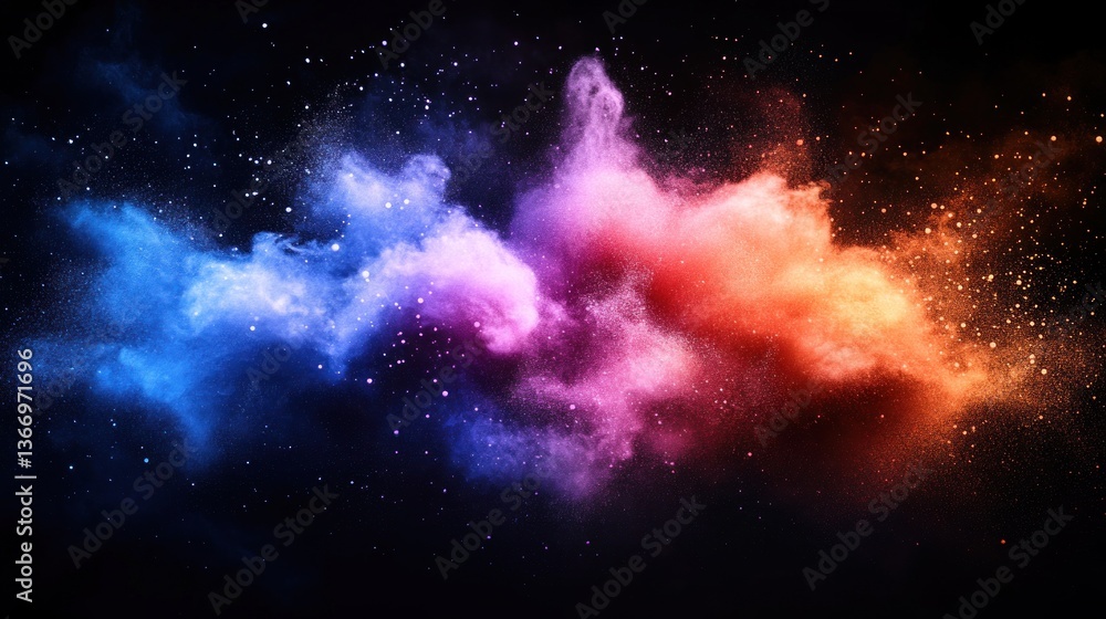 Obraz premium Colorful Cosmic Dust Clouds