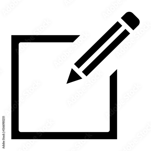 Editing Mark Vector Glyph Icon Design