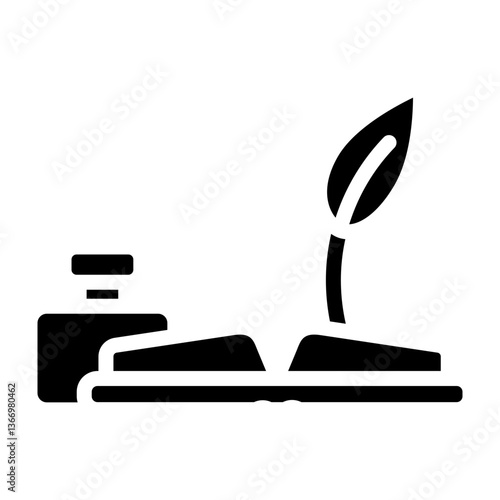 Memoir Vector Glyph Icon Design