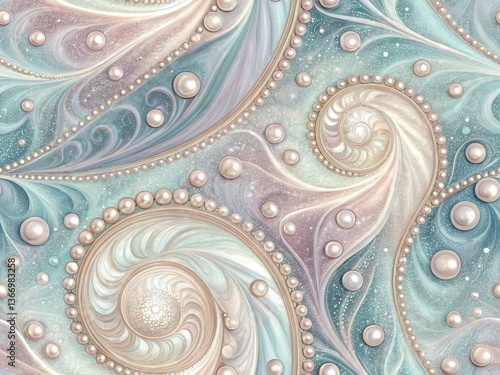 Wallpaper Mural Seamless Swirling Patterns Ethereal Abstract Art in a Fluid Top-Down Perspective Torontodigital.ca