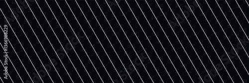 Slash line. Border with diagonal lines. Angle of tilt stripes. Black pattern of footer isolated vector on white background. 