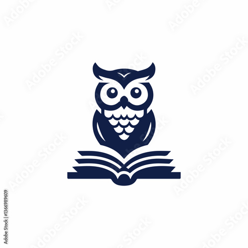 Owl book logo