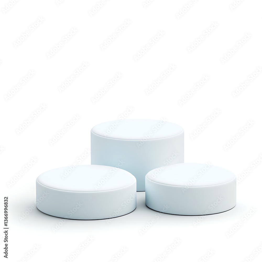 3D product display podium with geometric elements 3D product display podium with geometric elements