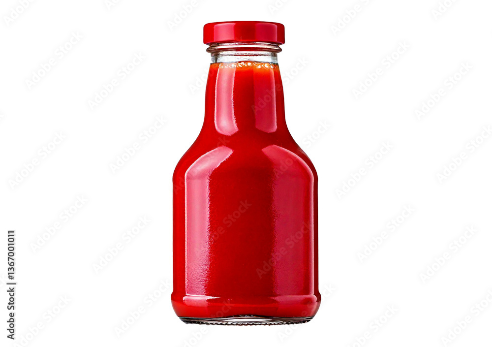 Ketchup bottle isolated on transparent or white background Ketchup bottle isolated on transparent or white background