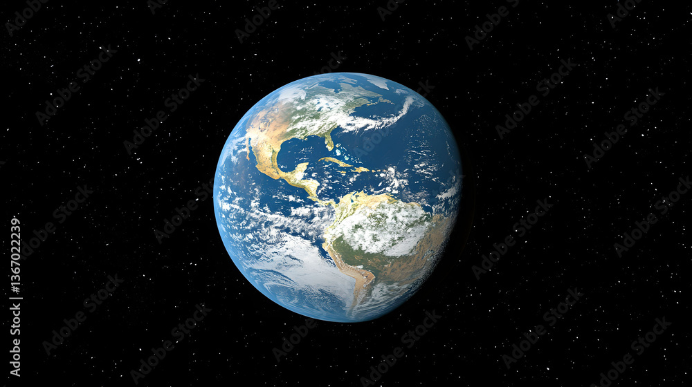 Obraz premium Our Blue Planet: A Stunning View of Earth from Space