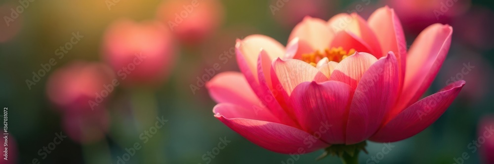 Vibrant petal arrangement in soft focus, petals unfolding , petal, blooming Vibrant petal arrangement in soft focus, petals unfolding , petal, blooming