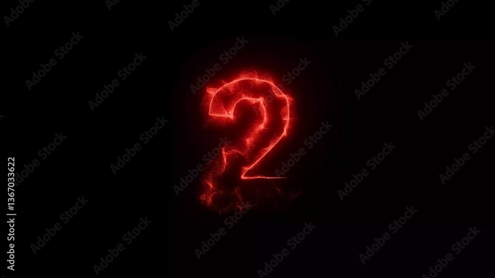 Particle trail text effect number 2 animation Particle trail text effect number 2 animation