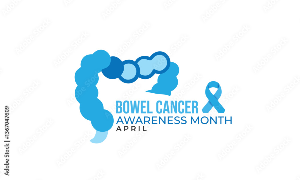 Bowel Cancer Awareness Month. background, banner, card, poster, template, Vector, illustration. Bowel Cancer Awareness Month. background, banner, card, poster, template, Vector, illustration.