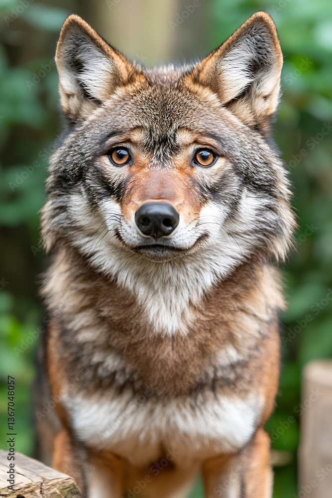 Red Wolf Portrait in Nature Red Wolf Portrait in Nature