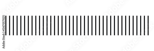 Slash line. Border with diagonal lines. Angle of tilt stripes. Black pattern of footer isolated vector on white background. EPS 10