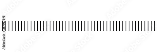 Slash line. Border with diagonal lines. Angle of tilt stripes. Black pattern of footer isolated vector on white background. EPS 10