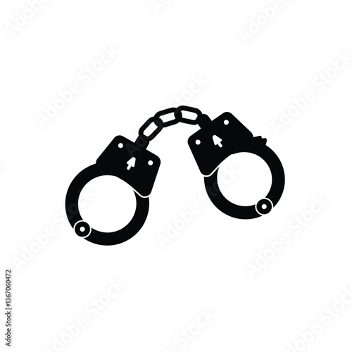 handcuffs isolated on white