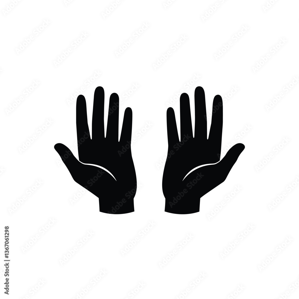 silhouette of hands silhouette of hands