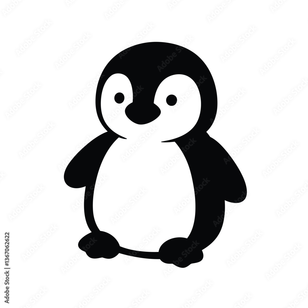 Obraz premium penguin on white