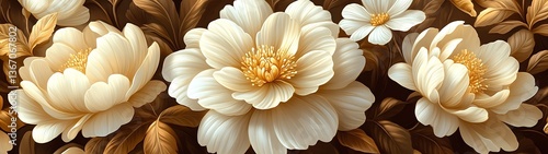 White Flowers.