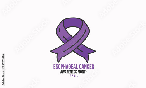 Esophageal Cancer Awareness Month. background, banner, card, poster, template, Vector, illustration