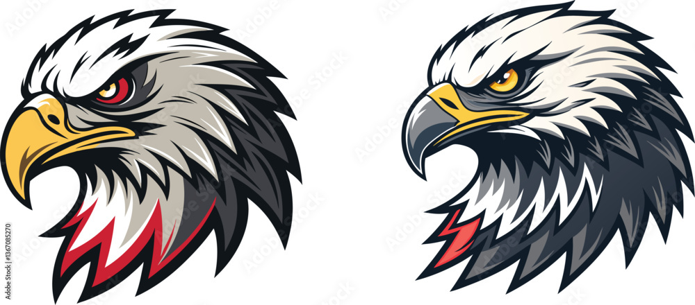 Obraz premium eagle logo vector mascot illustration eps