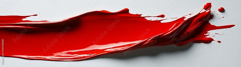 Red paint splash on white background. Red paint splash on white background.