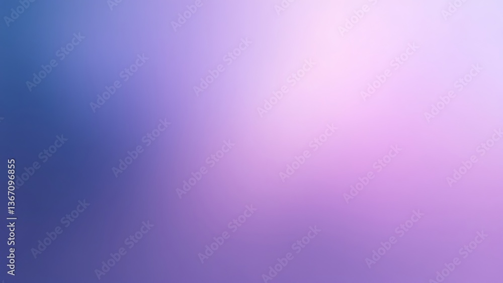Fototapeta premium A serene twilight sky blending soft blues and purples, evoking tranquility and peaceful dreams with a blurred, dreamy effect.