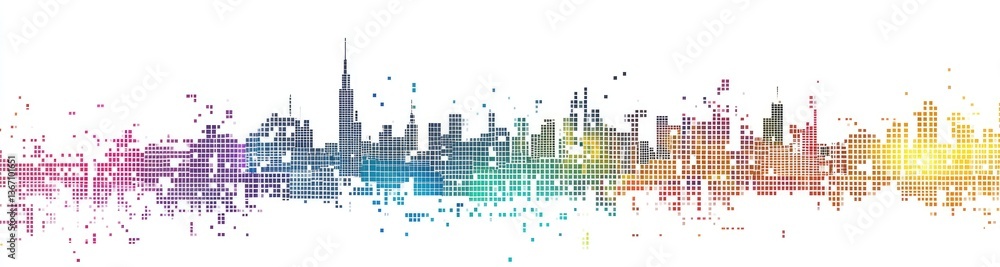 Abstract Colorful Cityscape Abstract Colorful Cityscape