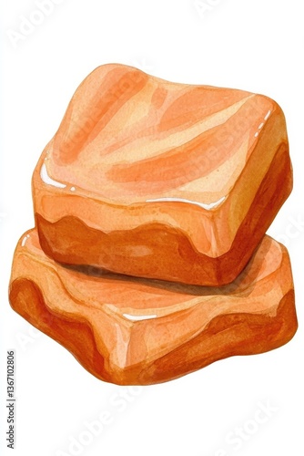 Indulge in a beautifully detailed dish of creamy vanilla fudge, a sweet treat for any dessert lover.