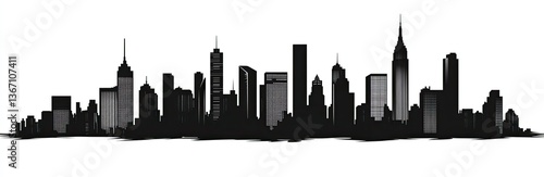 New York City Skyline Silhouette © Ikram