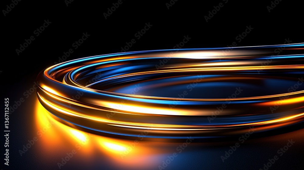 Stunning Illustration of Illuminated Gold Veins Intertwining on a Dark Background with Dynamic Lighting and Smooth Curves Stunning Illustration of Illuminated Gold Veins Intertwining on a Dark Background with Dynamic Lighting and Smooth Curves