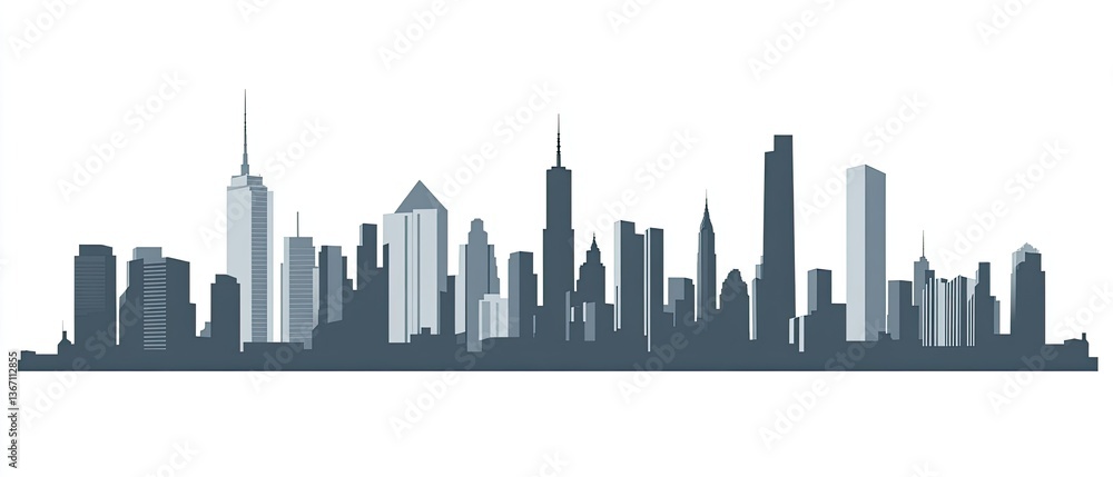 Obraz premium Cityscape Silhouette (1)