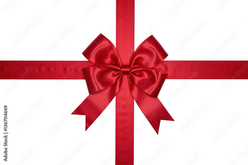 An Elegant Red Gift Box with a Lush Bow, Perfect for Celebrations, Showcasing Rich Color Against a Black Background An Elegant Red Gift Box with a Lush Bow, Perfect for Celebrations, Showcasing Rich Color Against a Black Background