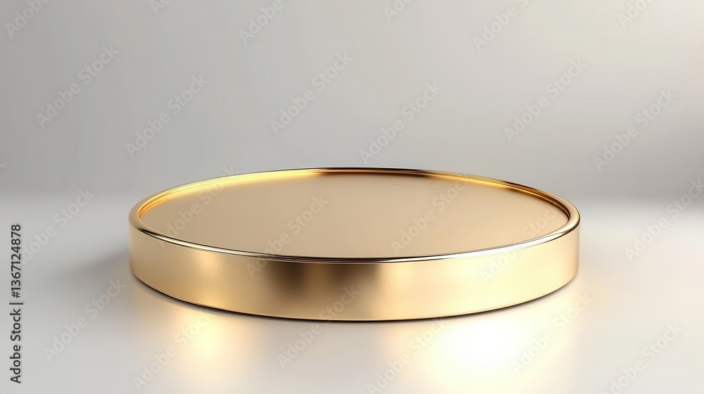 Gold round podium isolated on white background illustration Gold round podium isolated on white background illustration