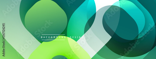 Abstract background with layered translucent gradient shapes