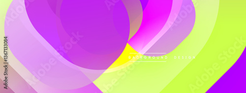 Abstract background with layered translucent gradient shapes