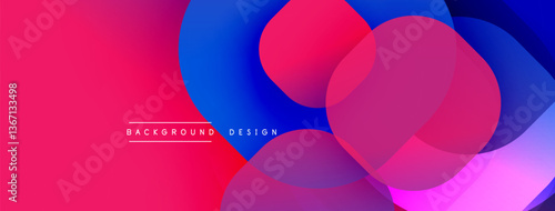 Abstract background with layered translucent gradient shapes