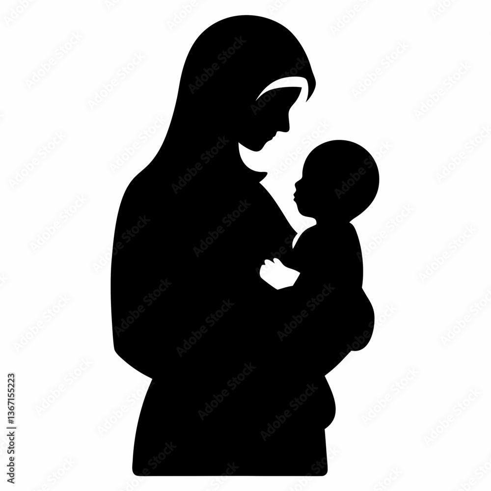 Silhouette of a loving mother and father kissing, with the profile of a pregnant woman and baby, symbolizing family and romance Silhouette of a loving mother and father kissing, with the profile of a pregnant woman and baby, symbolizing family and romance