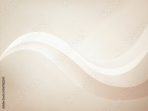 Wallpaper Mural 아이보리 모던 곡선 웨이브 라인 배경 Torontodigital.ca