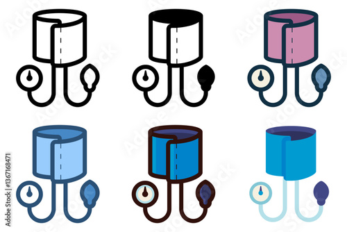 sphygmomanometer blood pressure monitor icon vector illustration